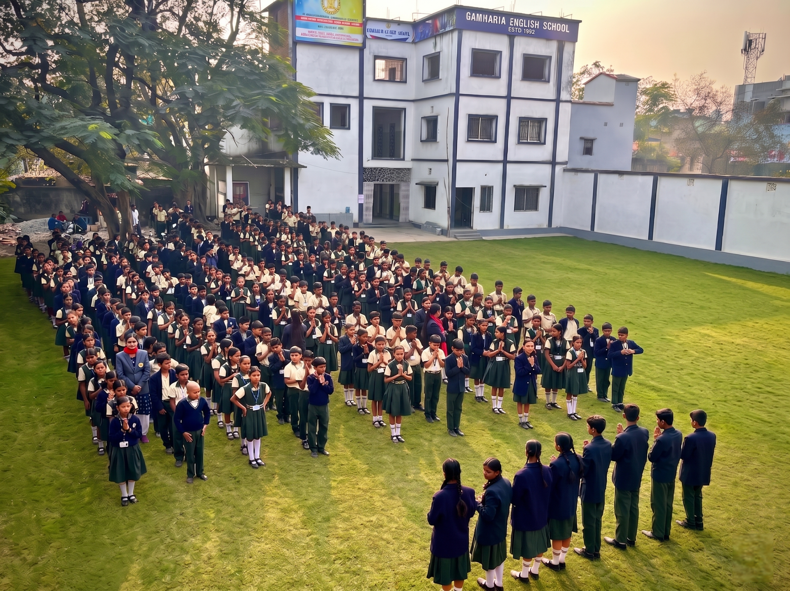 Students participating in school life